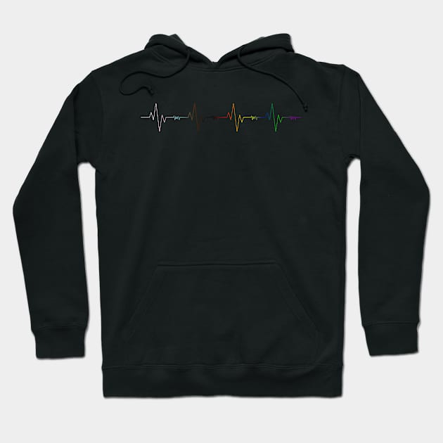 Pride Heartbeat Hoodie by Miranda Nelson